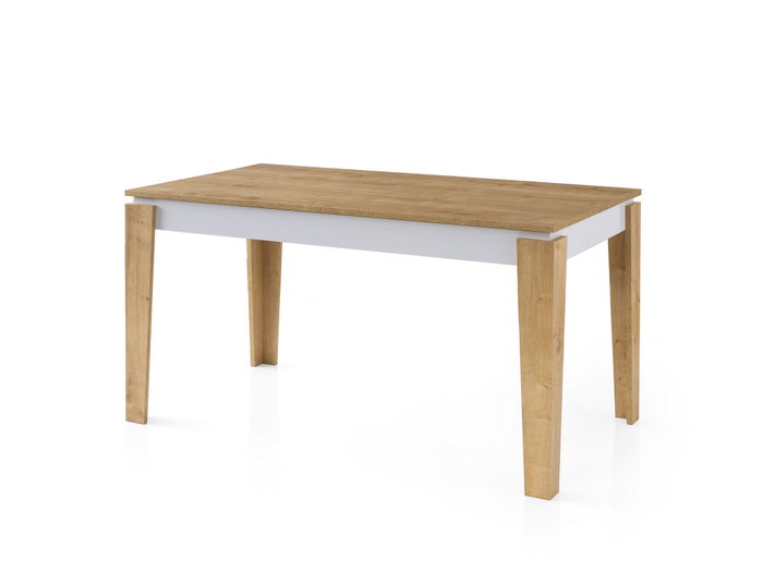 Hanah Home Mesa de Comedor Extensible Roble y Blanco